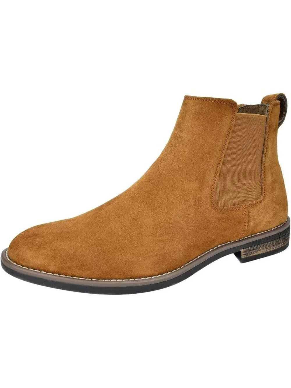 Men's Camel Classic Chelsea Ankle Crease-Resistant Soft Upper Cushioned Boots